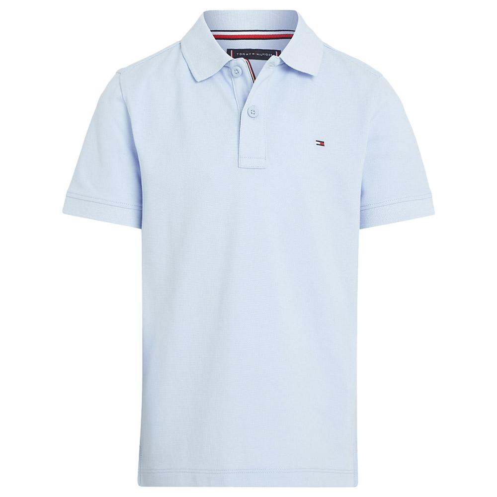 Tommy Hilfiger - Flag Embroidery Short Sleeves Polo Shirt - Blue