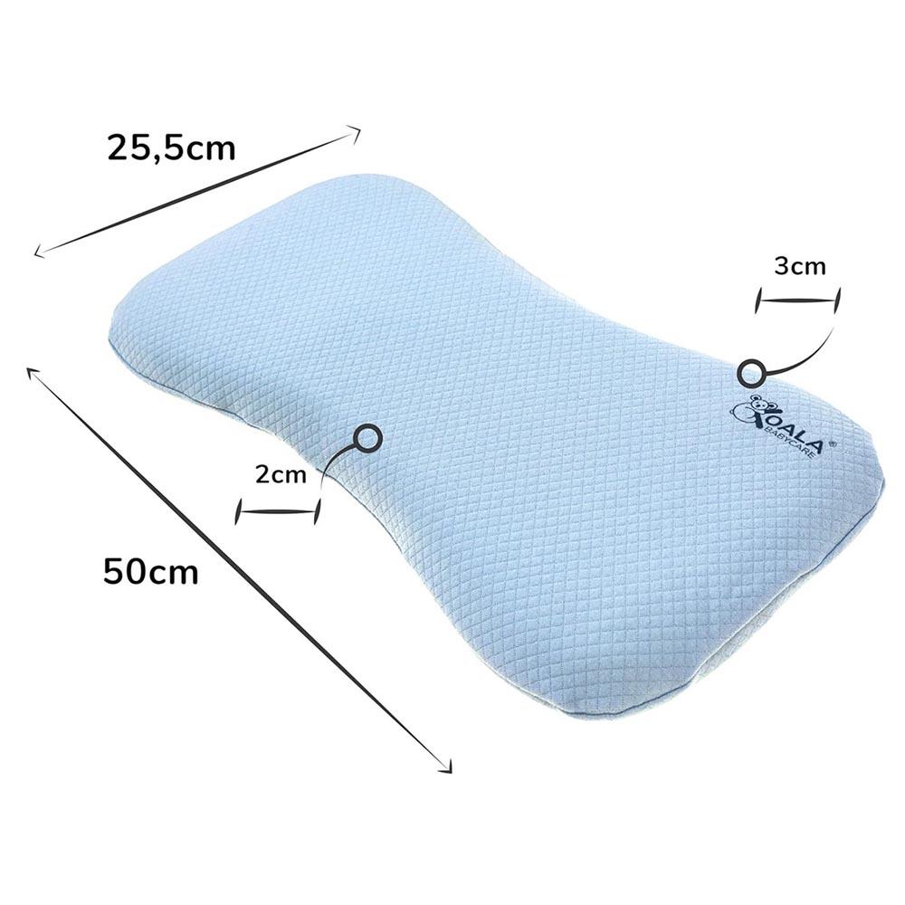 Koala Babycare - Perfect Head Maxi Flat Head Baby Pillow - Blue