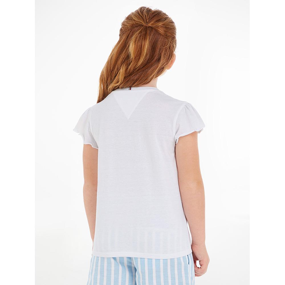 Tommy Hilfiger - Essential Ruffle Sleeve Top - White