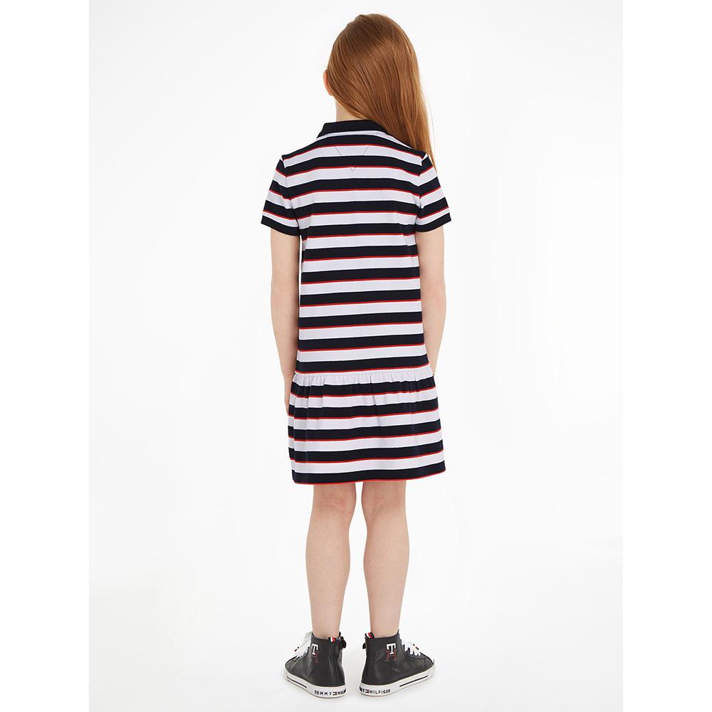 Tommy Hilfiger - Essential Short Sleeve Polo Dress - Blue/Red