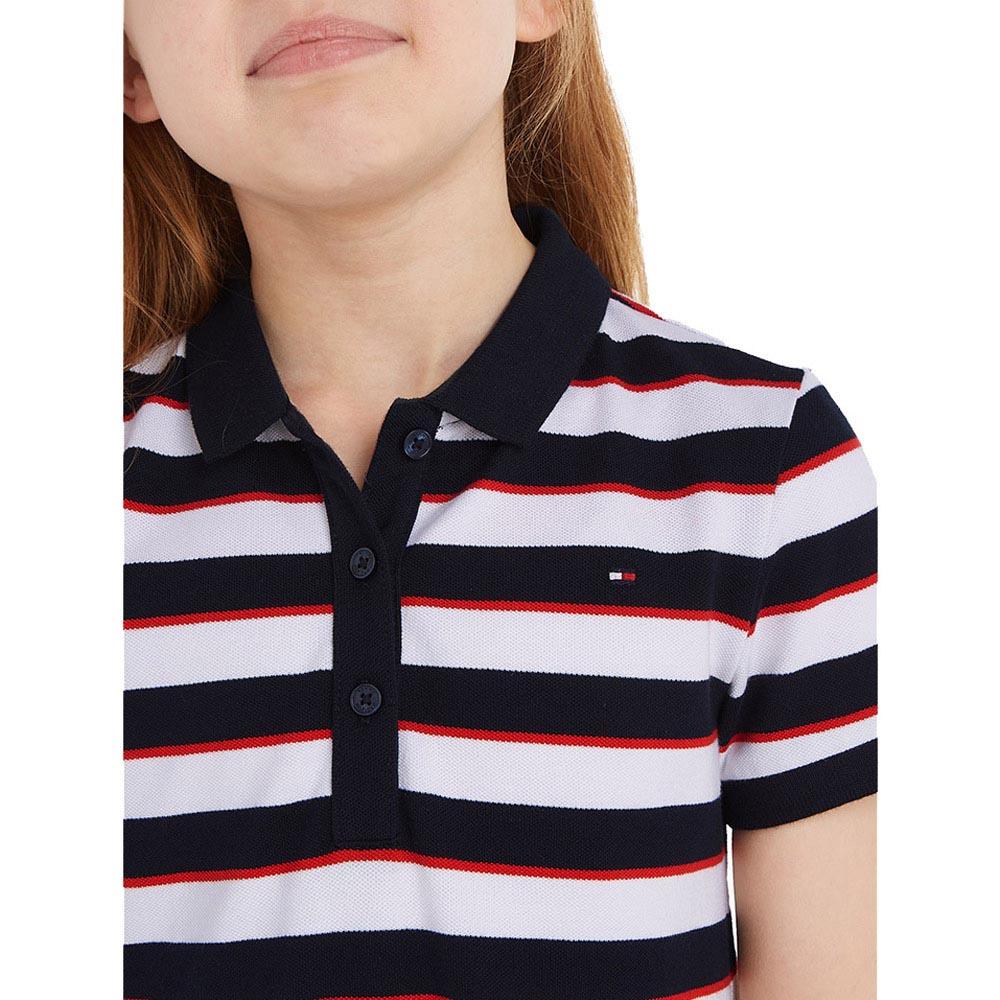 Tommy Hilfiger - Essential Short Sleeve Polo Dress - Blue/Red