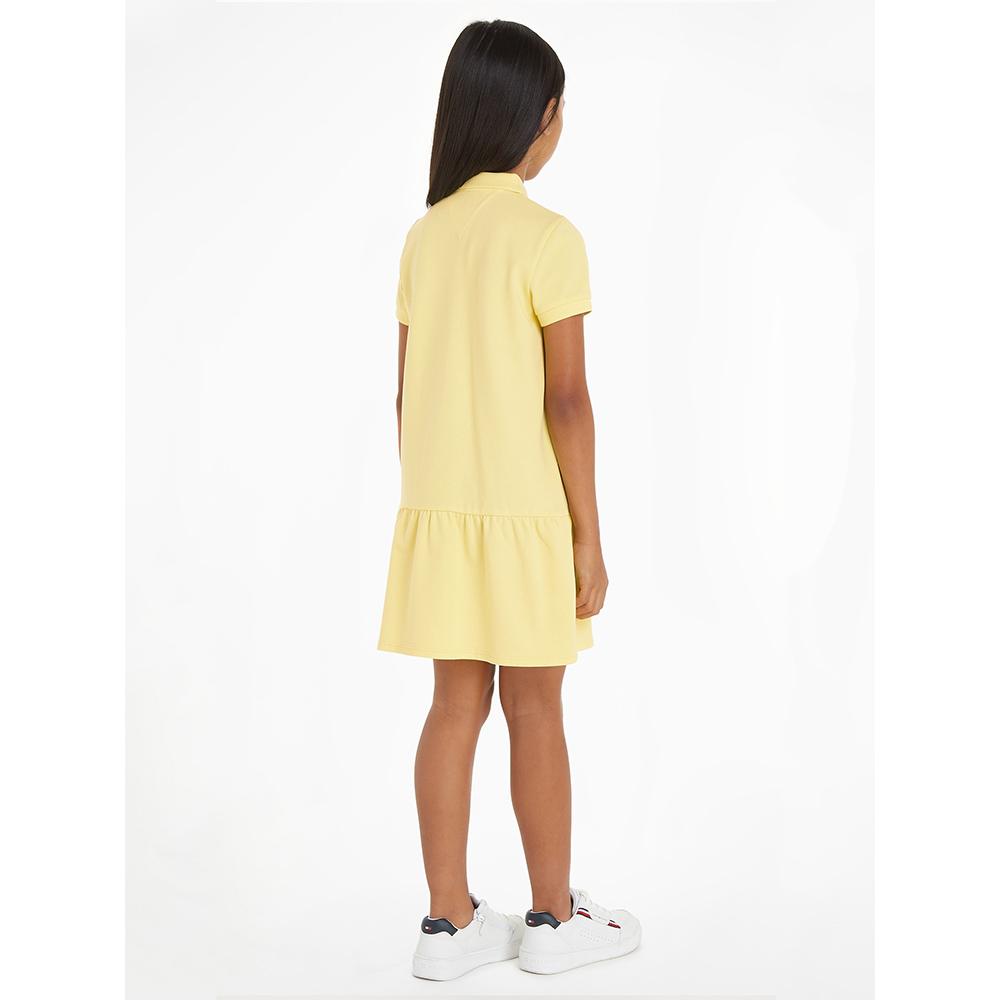 Tommy Hilfiger - Essential Dropped Waist Polo Dress - Yellow