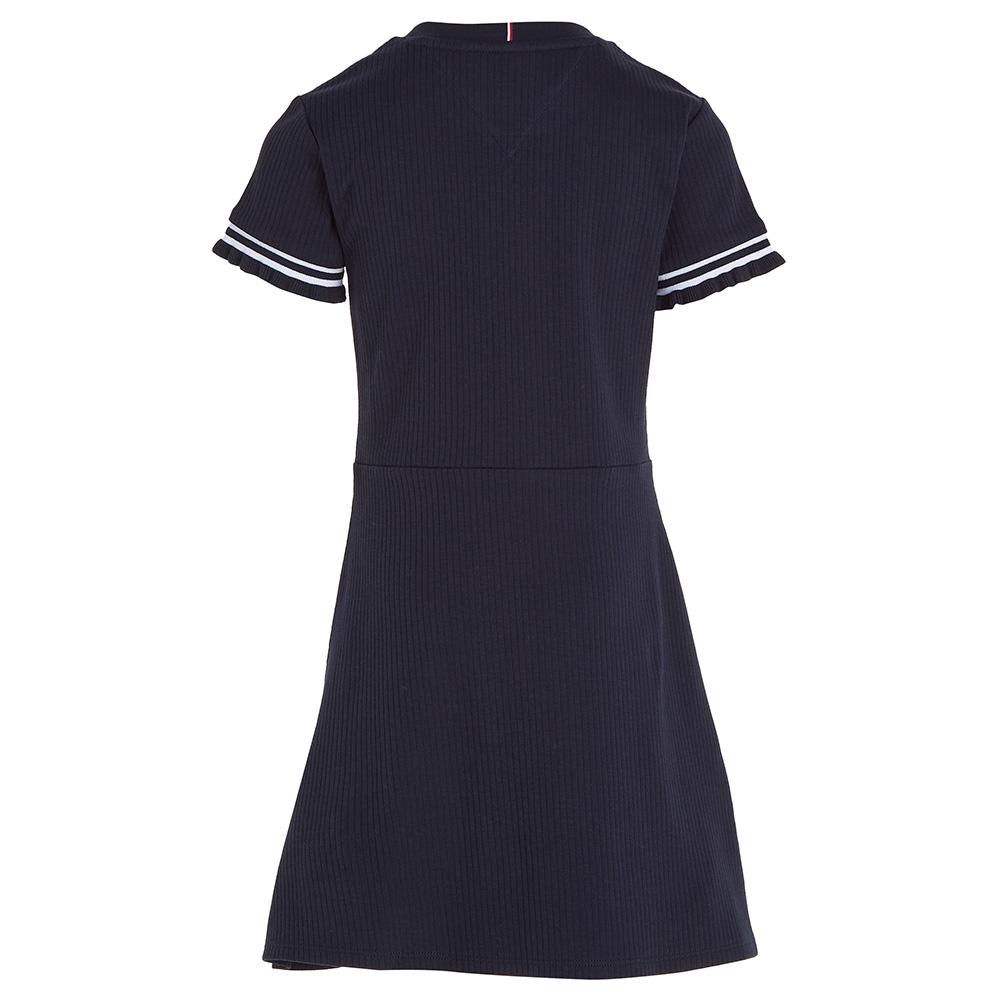 Tommy Hilfiger - Ruffle Rib Knit Dress - Blue