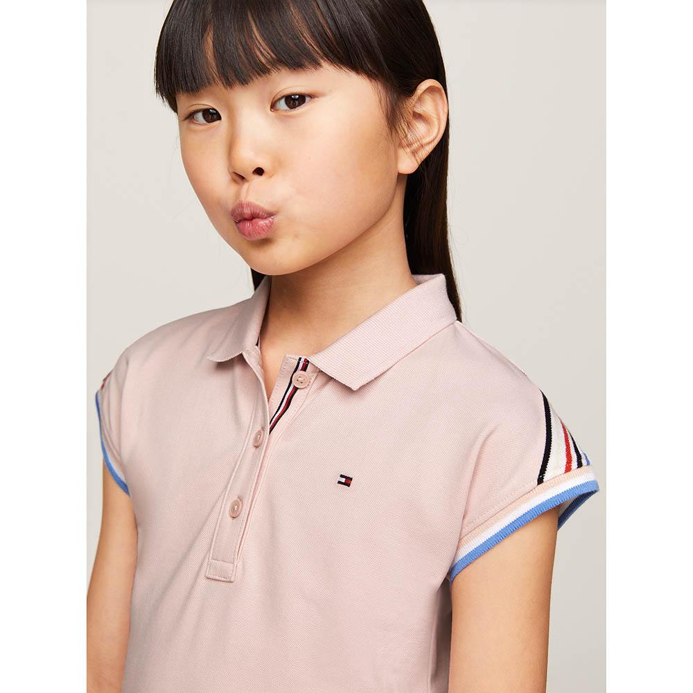 Tommy Hilfiger - Shoulder Stripe Polo Dress - Pink