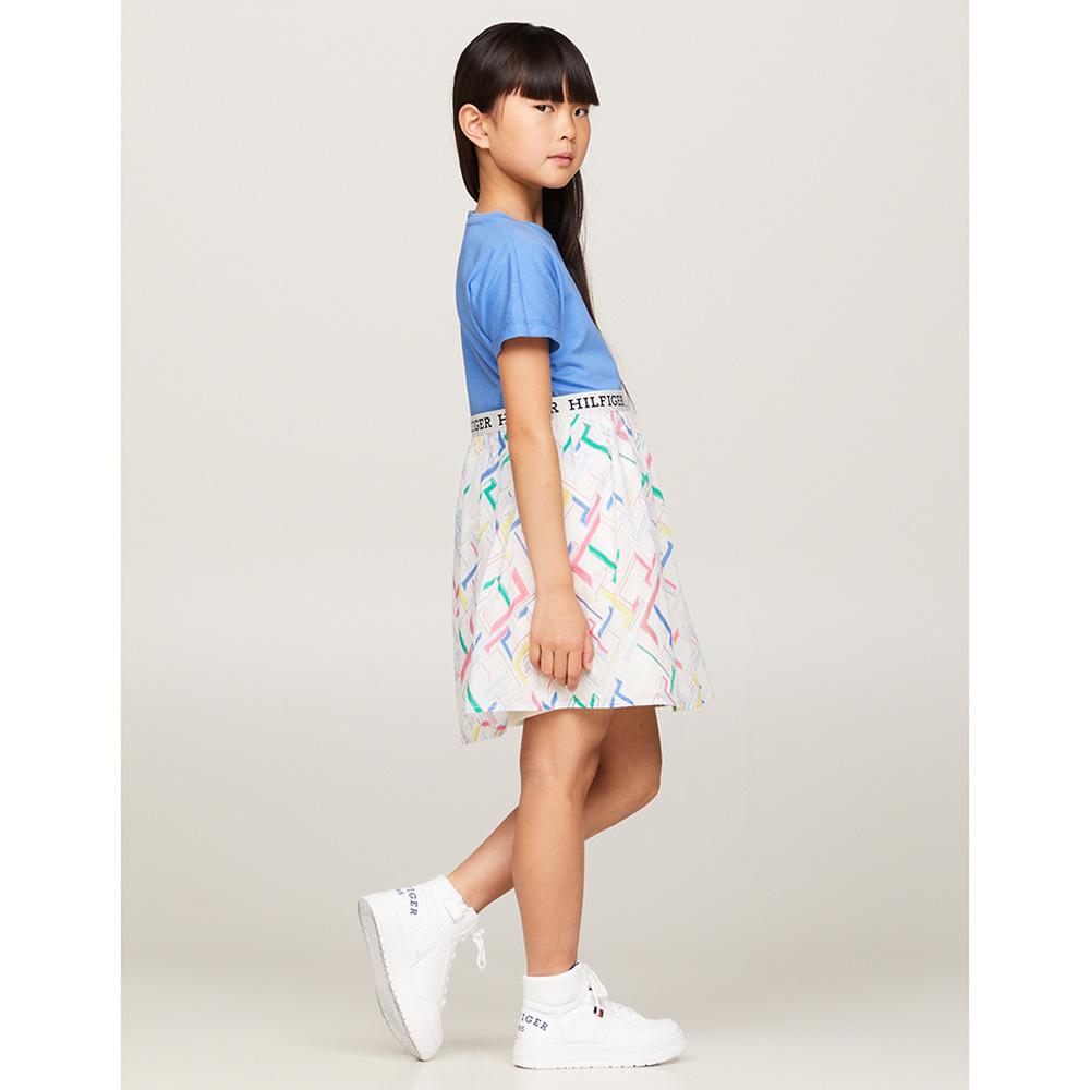 Tommy Hilfiger - TH Monogram Fit And Flare Dress - Blue/White