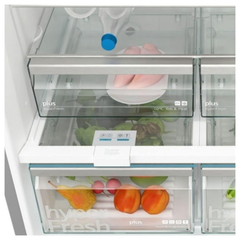 Siemens - Bottom Mount Freestanding Refrigerator - Silver - 641 L