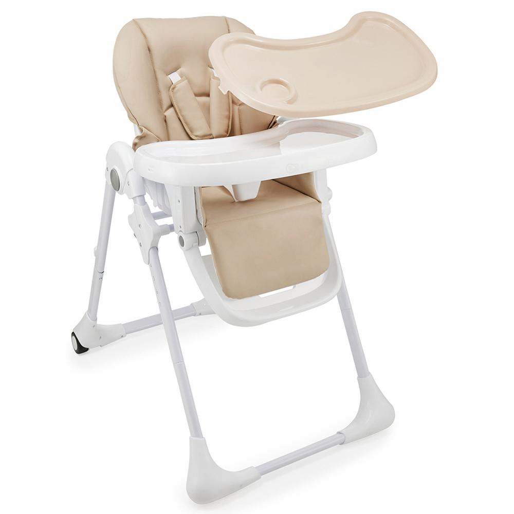 Kinderkraft - 2-in-1 Tummie High Chair - Beige