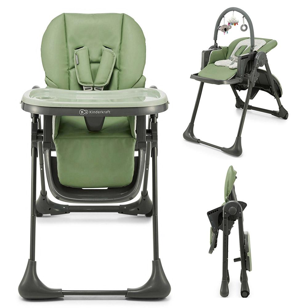 Kinderkraft - 2-in-1 Tummie High Chair - Green