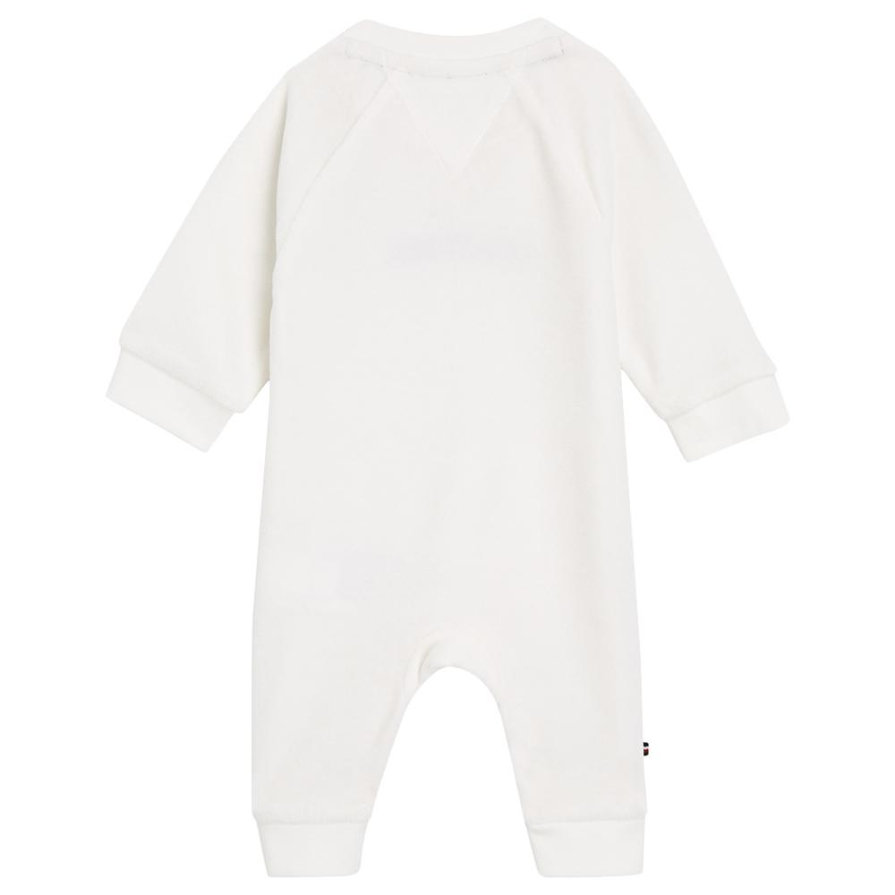 Tommy Hilfiger - Baby Curved Monotype Coverall - White