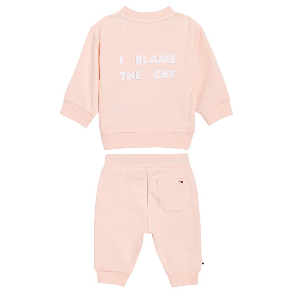 Tommy Hilfiger - 2pc-Set - Baby TH Crewsuit - Pink