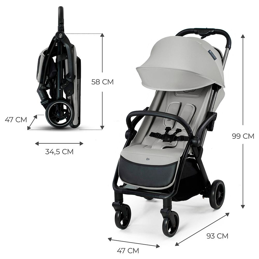 Kinderkraft - Apino Baby Stroller - Dove Grey