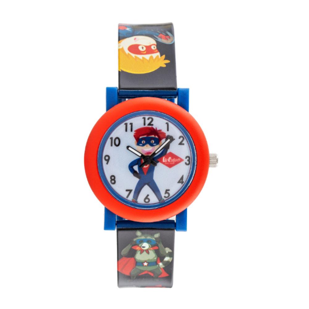 Lee Cooper - Kids Blue Dial Analog Watch - Black/Blue - 30 mm