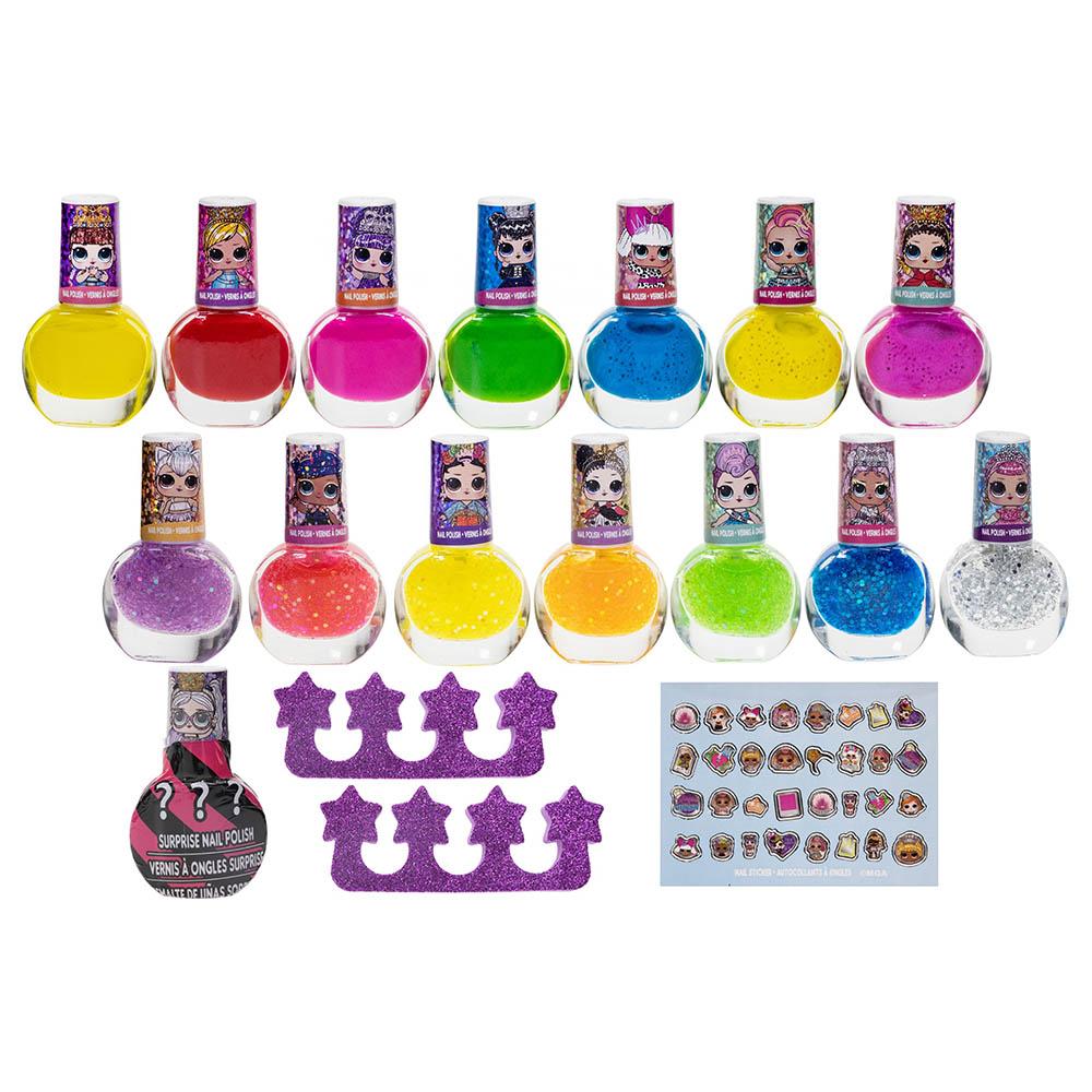 Townleygirl - Lol Surprise Nail Polish Set w/ Nail Accessories - 15pcs