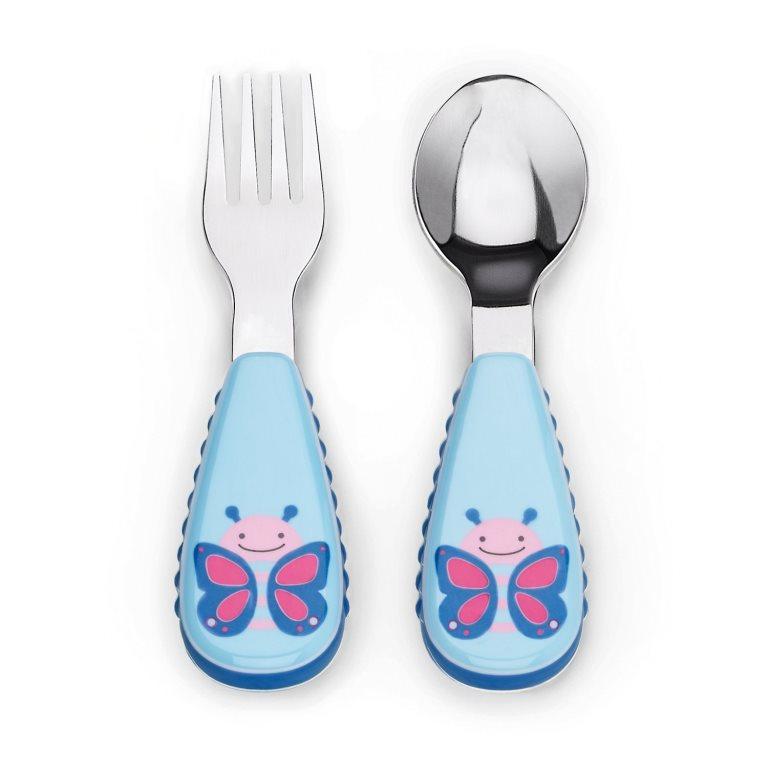 SkipHop Zootensils Fork & Spoon, Butterfly