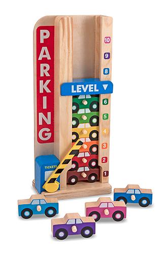 Melissa & Doug Stack & Count Parking Garage