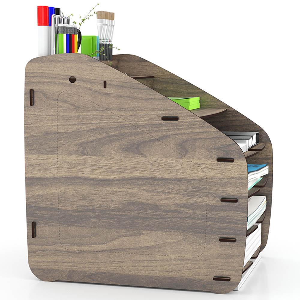 Home Canvas - Cosmo Organizer - Large - Walnut