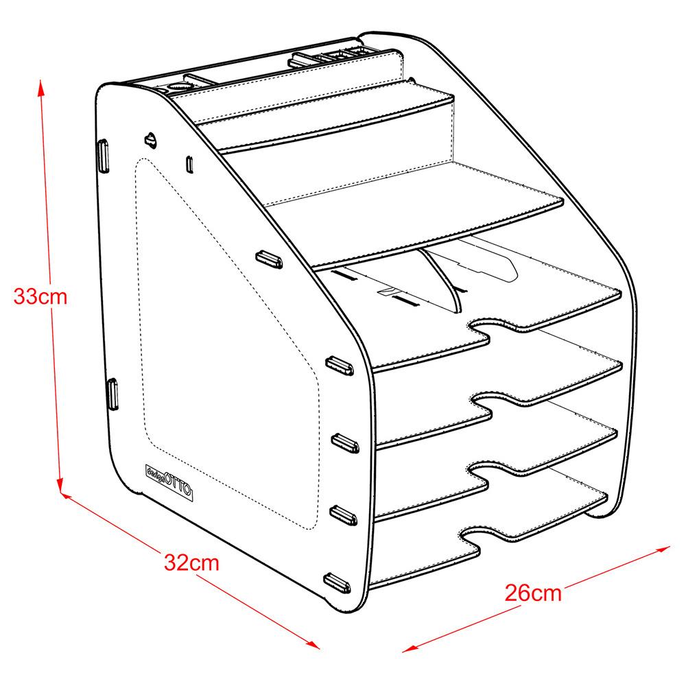 Home Canvas - Cosmo Organizer - Large - White