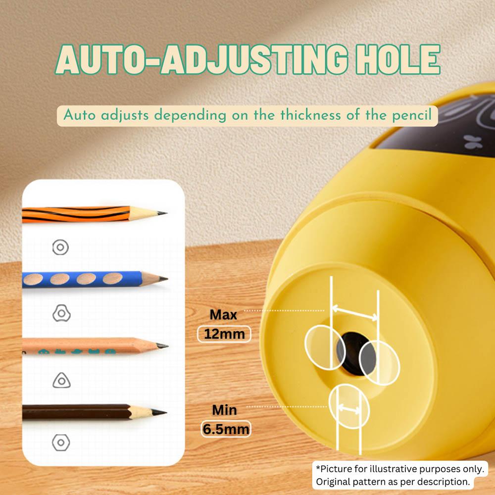 Mideer - Automatic Pencil Sharpener - Yellow Mushroom