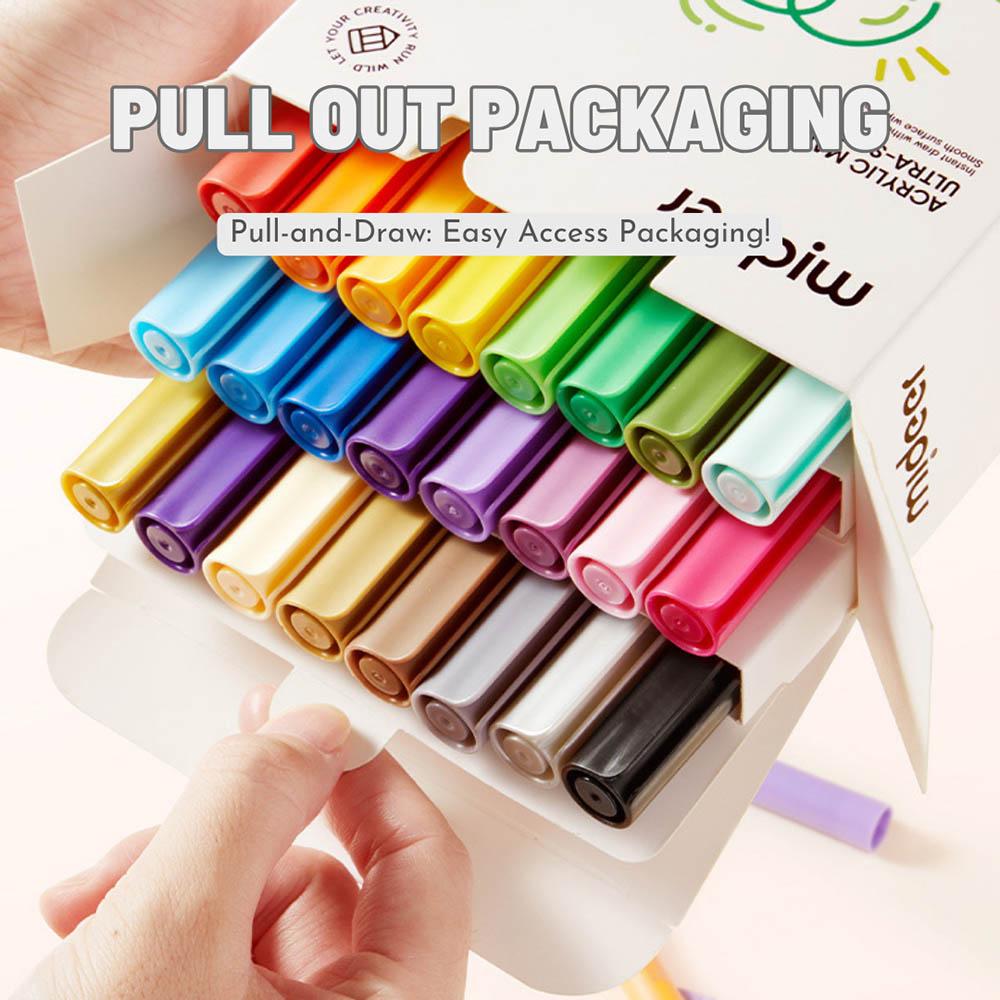 Mideer - Acrylic Markers Ultra Soft - 12pcs