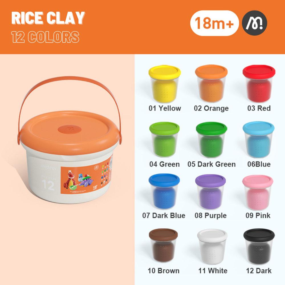 Mideer - Rice Clay Bucket - 12pcs