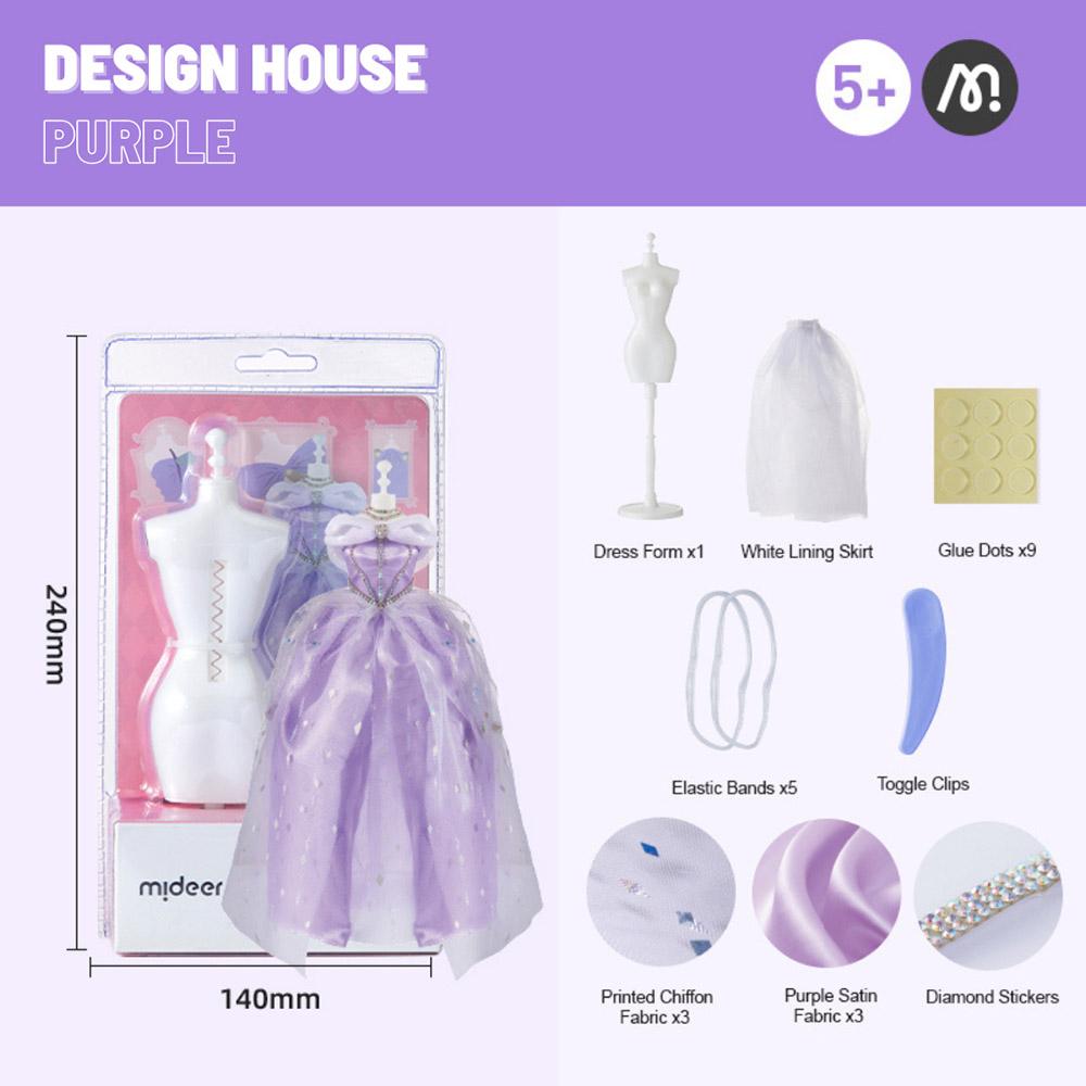 Mideer - Design House Mini Diy Kit - Purple