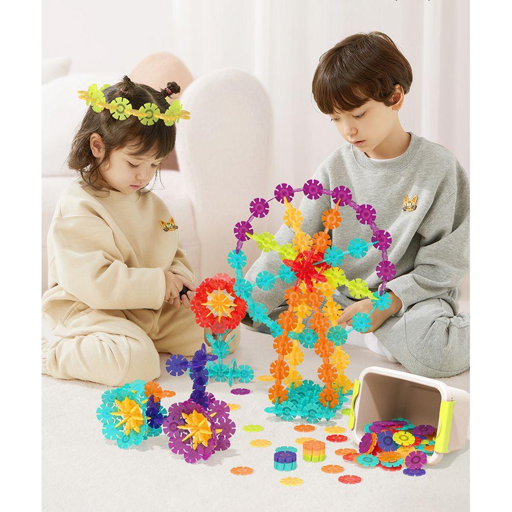 Mideer - Colorful Snowflake Blocks - 500pcs