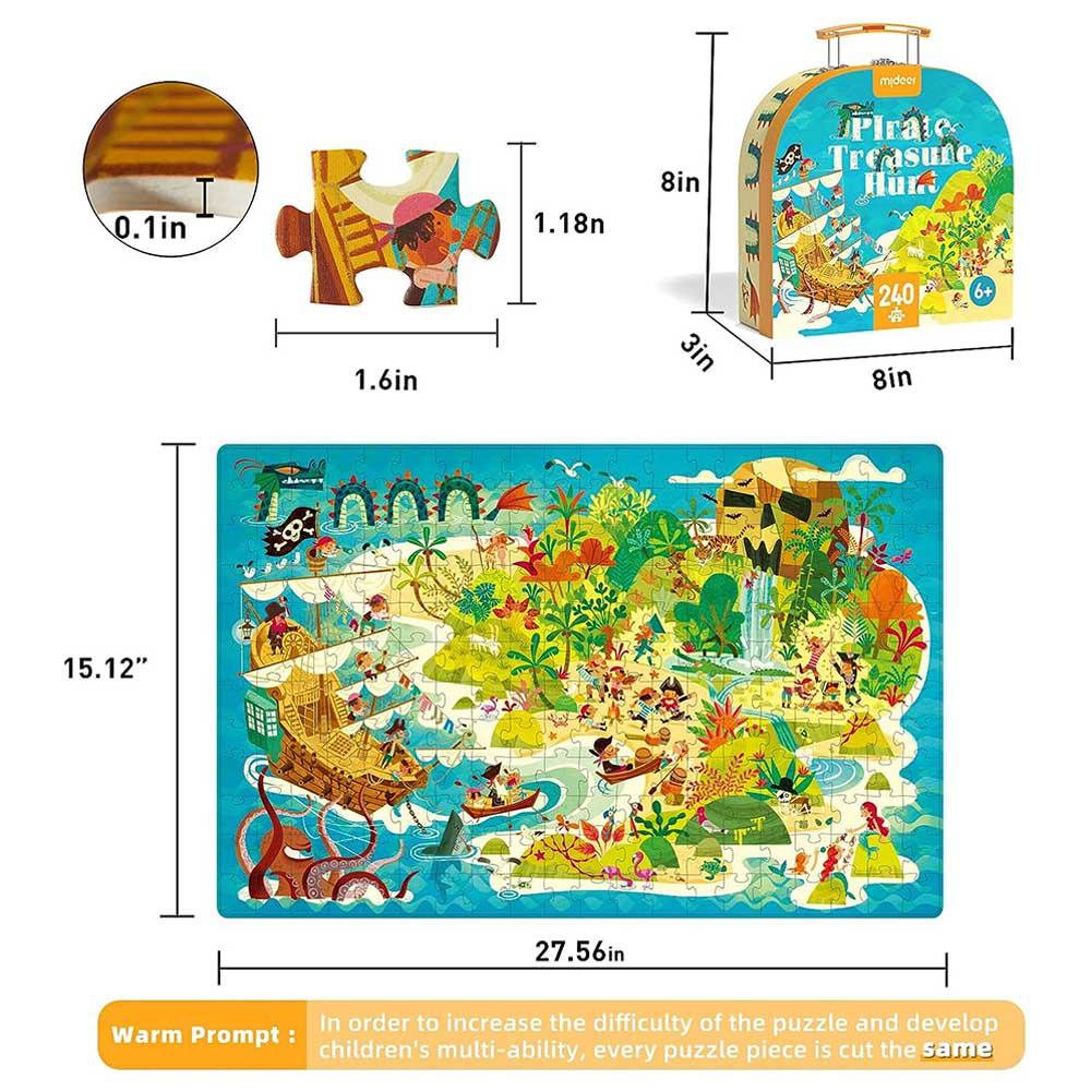 Mideer - Pirate Treasure Hunt Puzzle - 240pcs