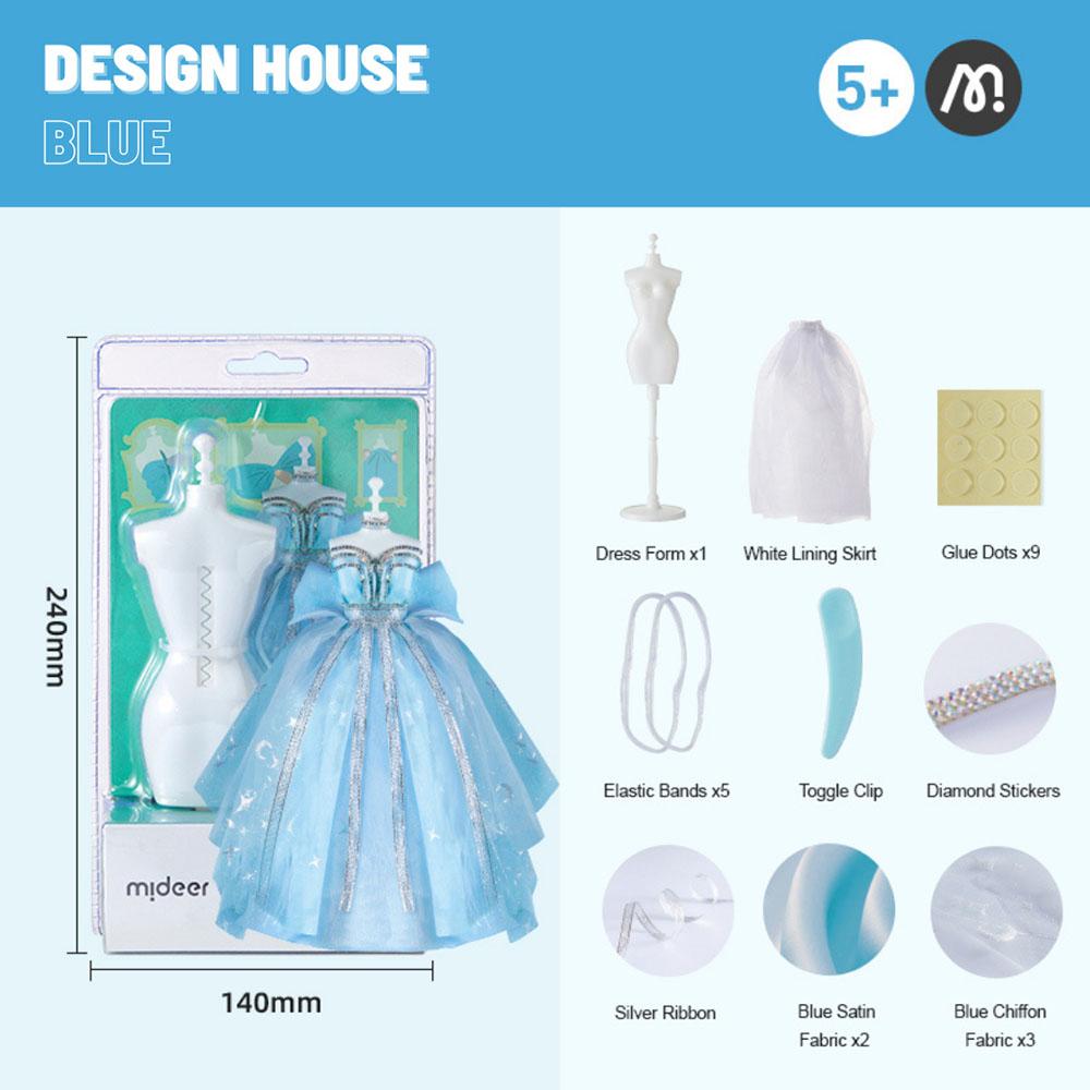 Mideer - Design House Mini Diy Kit - Blue