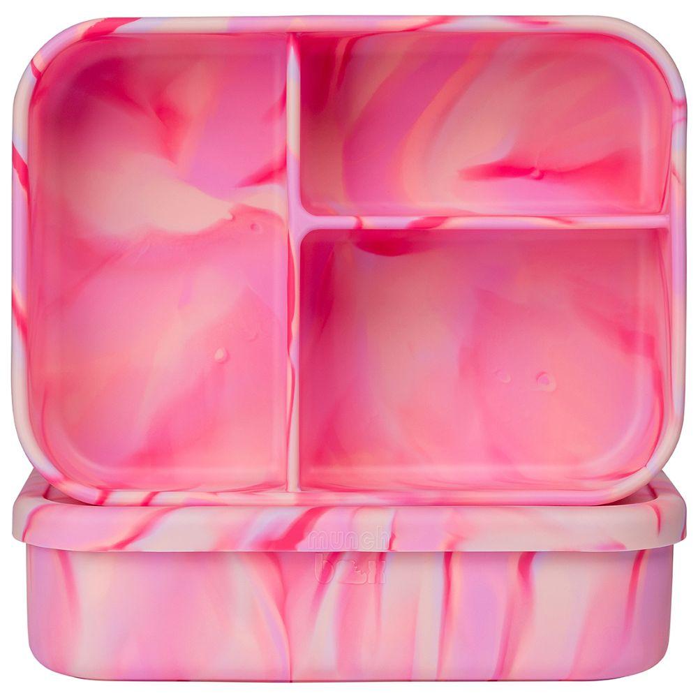 Munchbox Bento - Flexi3 3 Compartment Lunch Box - Rose Pink