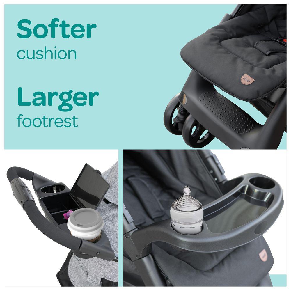 Moon - Aria Baby Stroller 2-in-1 Travel System - Light Grey