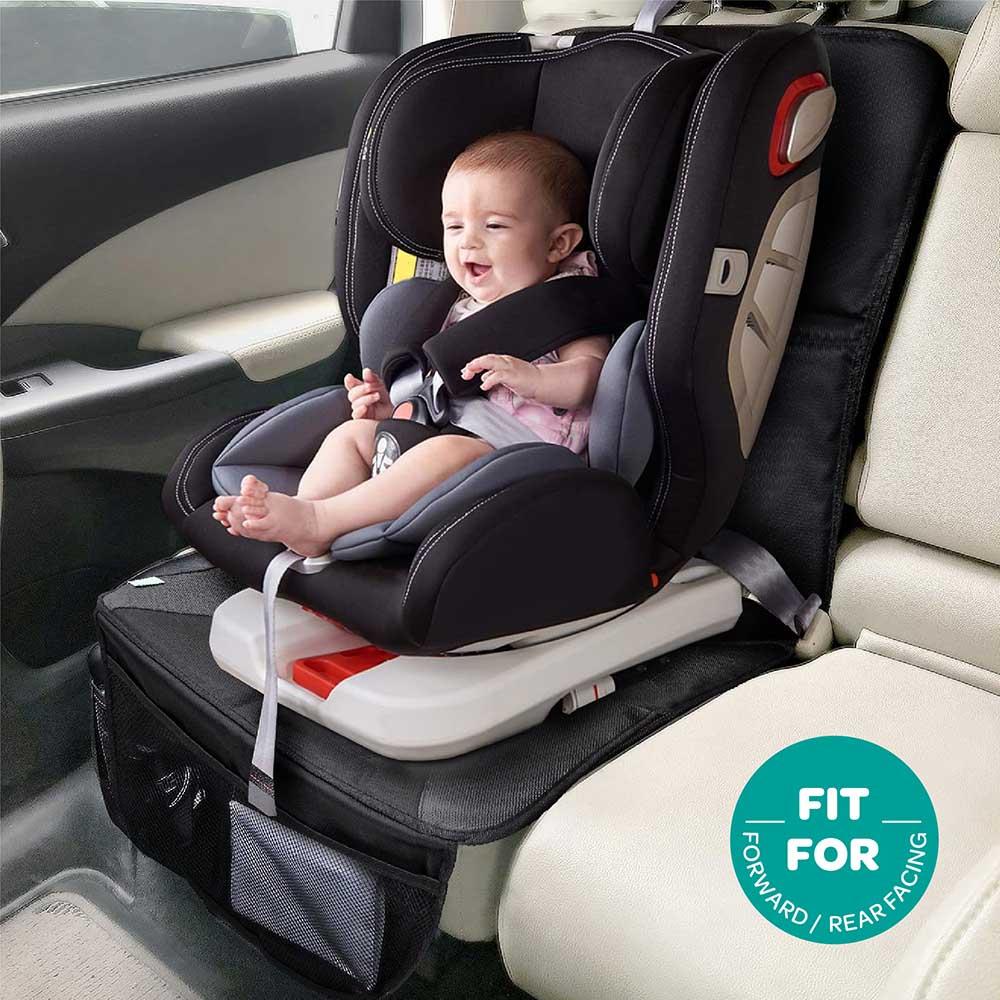 Moon - Waterproof Car Seat Protector - Black Twill