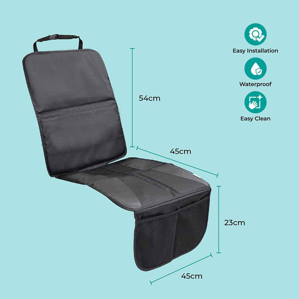 Moon - Waterproof Car Seat Protector - Black Twill