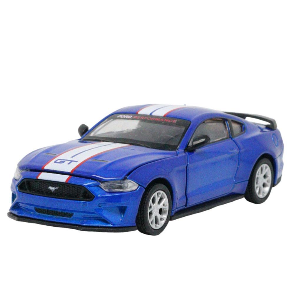 Msz - 1/42 Ford Mustang Gt Diy Car Die-Cast Replica - Blue