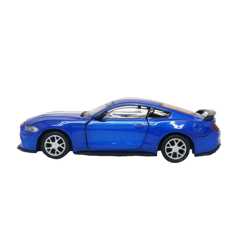 Msz - 1/42 Ford Mustang Gt Diy Car Die-Cast Replica - Blue