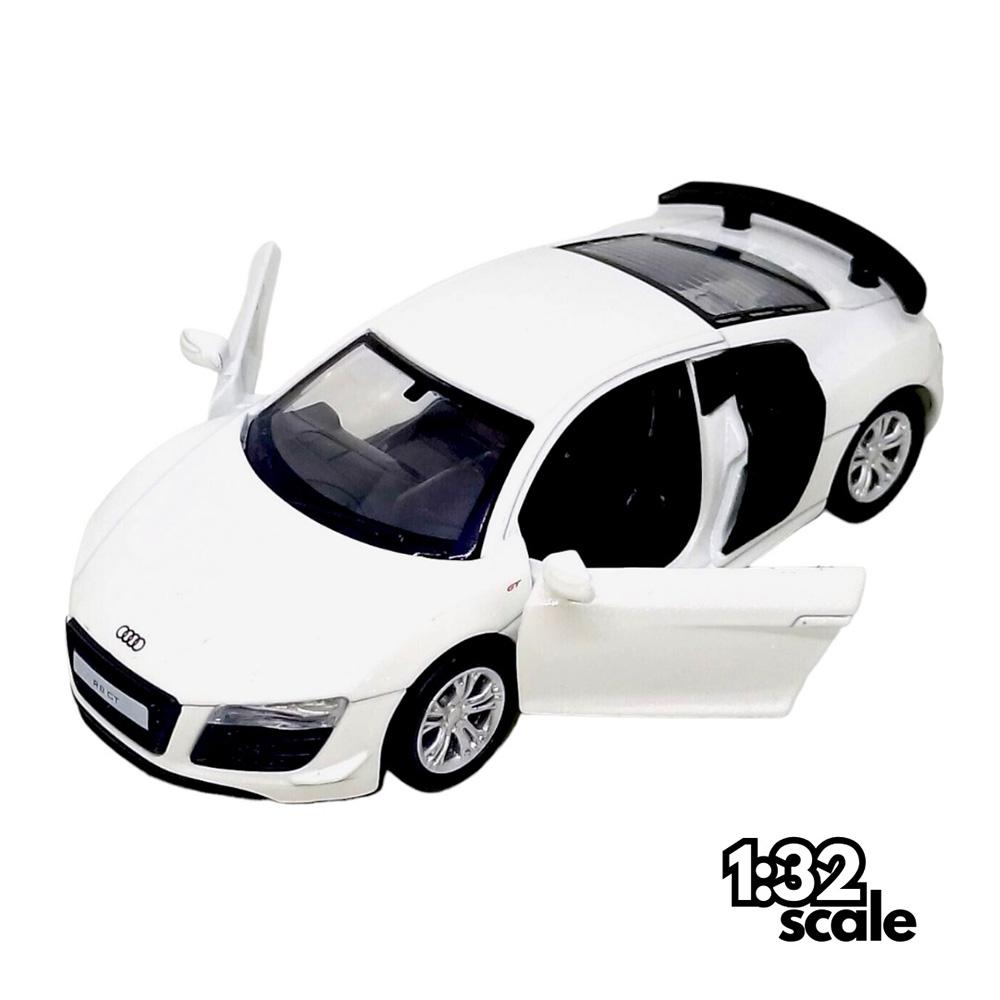 Msz - 1/32 Audi R8 Gt Car Die-Cast Replica - White