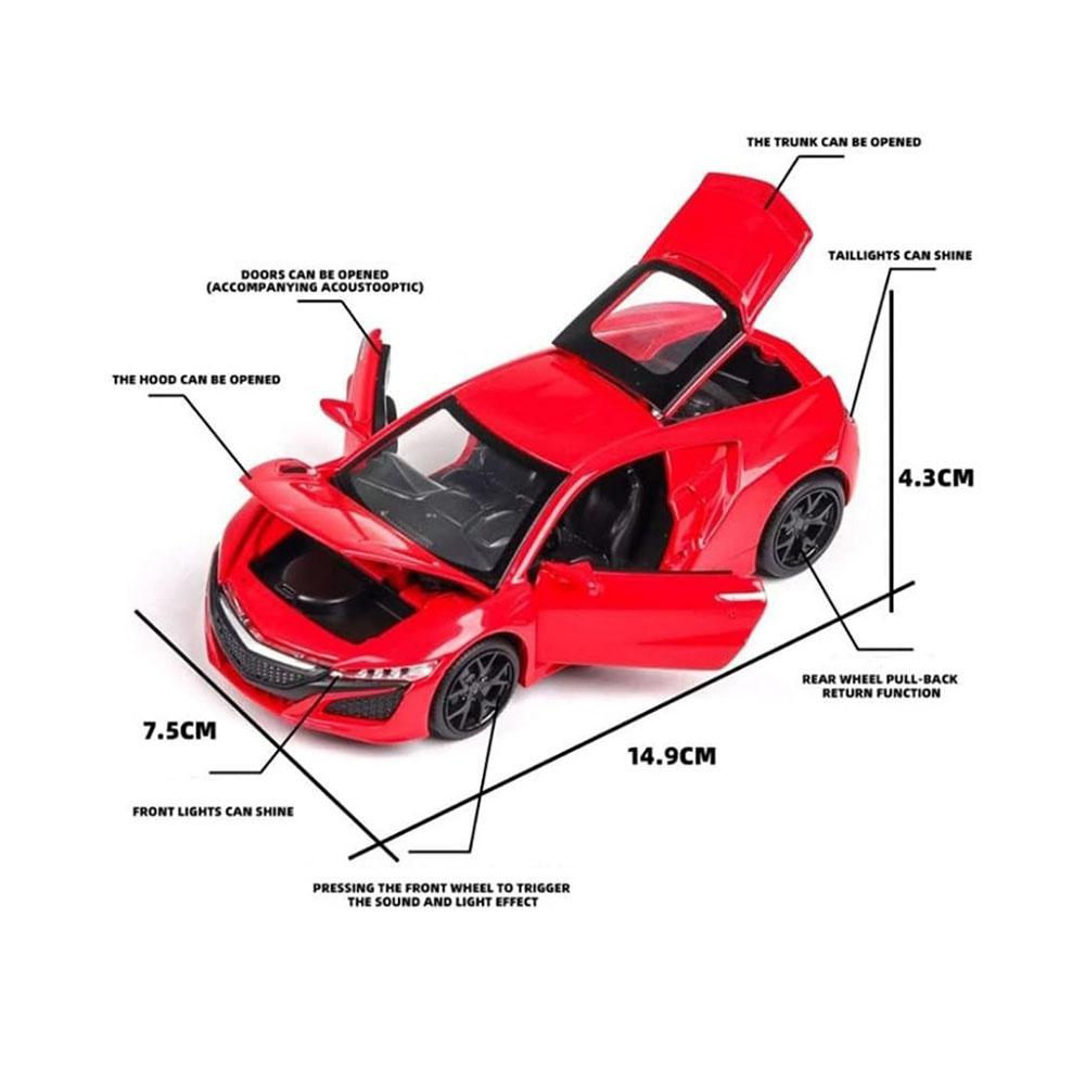 Msz - 1/32 Acura Nsx Car Die-Cast Replica - Red