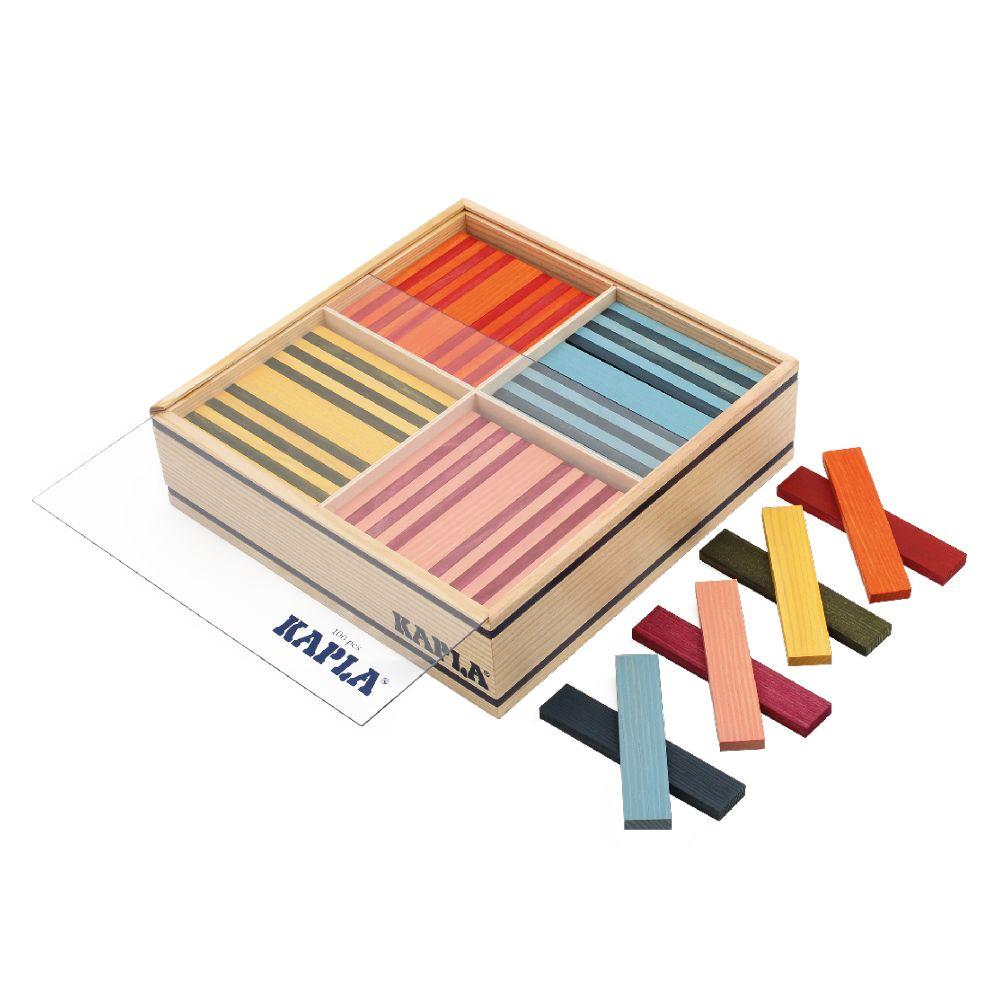 Kapla - Octocolor Case Wooden Planks - 100pcs