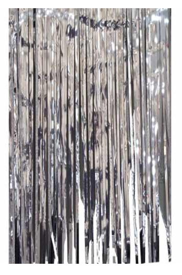 Silver Metallic Curtain