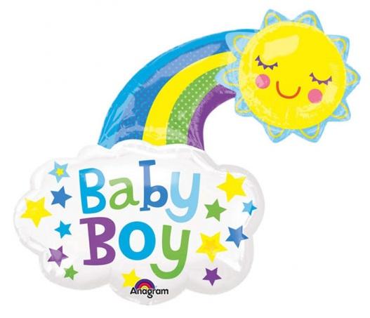 Baby Boy Bright Sun Supershape Balloon