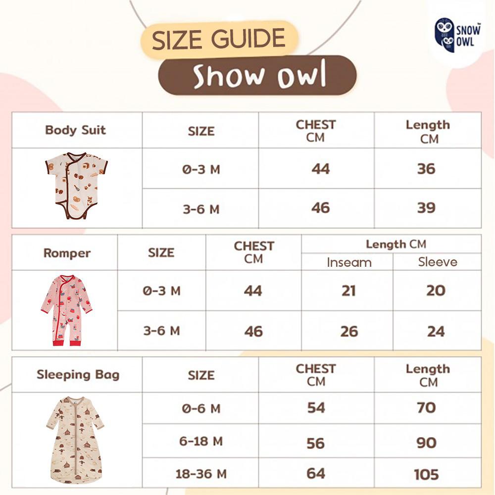 Snow Owl - Long Sleeve Sleeping Bag - Little Koala