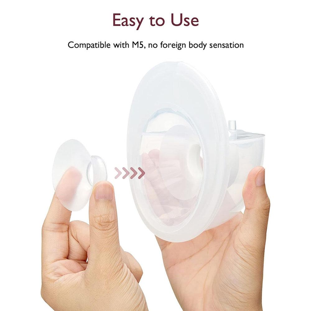 Momcozy - Flange Insert Only For M5 Breast Pump - White - 17 mm