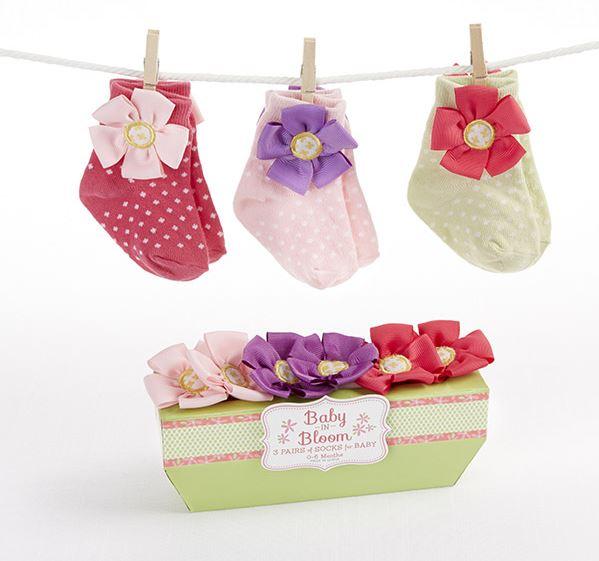 Baby Aspen “Baby in Bloom” 3 Pair of Socks Gift Set