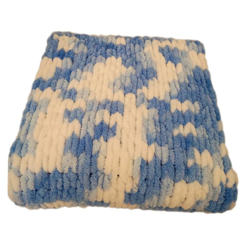 Pikkaboo - HeavenlyHugs Handmade Crochet Baby Blanket - Blue