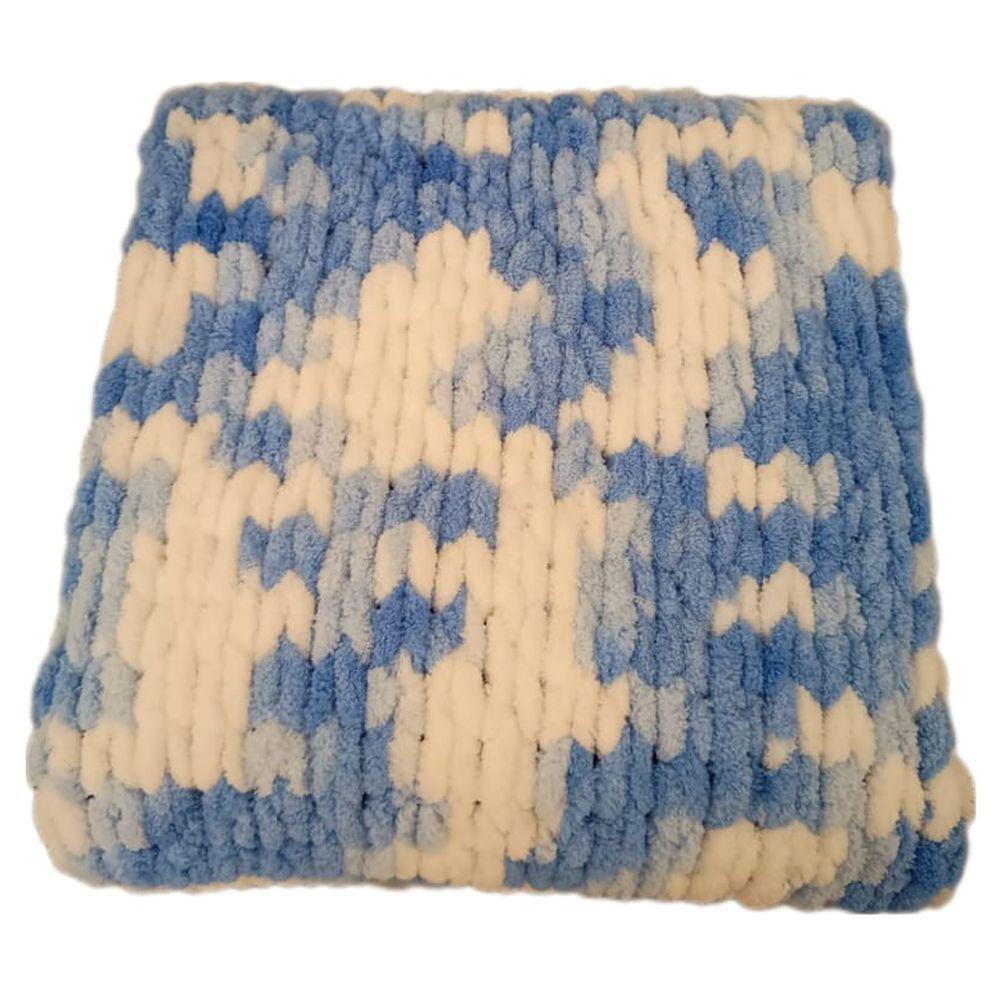 Pikkaboo - HeavenlyHugs Handmade Crochet Baby Blanket - Blue