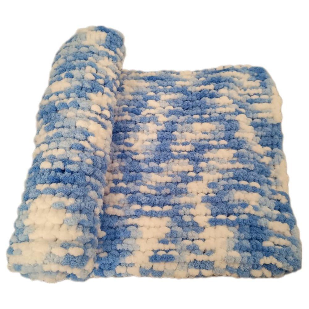 Pikkaboo - HeavenlyHugs Handmade Crochet Baby Blanket - Blue