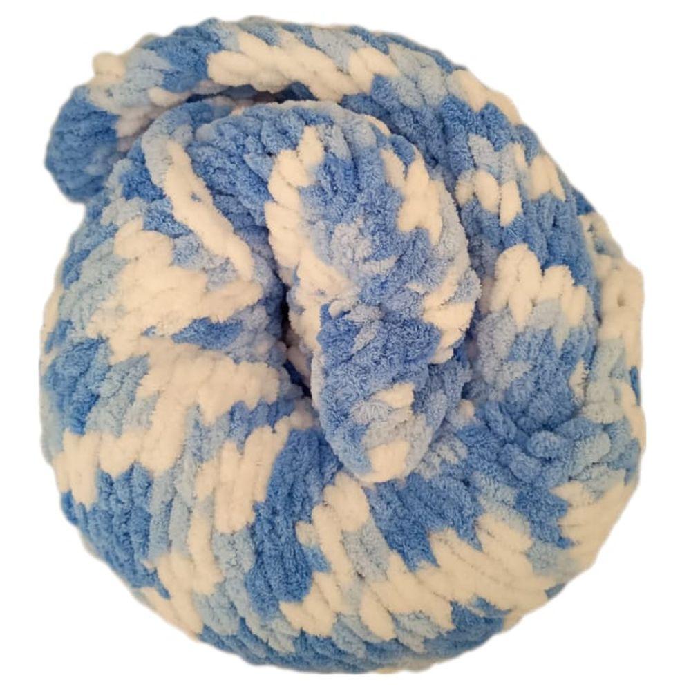 Pikkaboo - HeavenlyHugs Handmade Crochet Baby Blanket - Blue