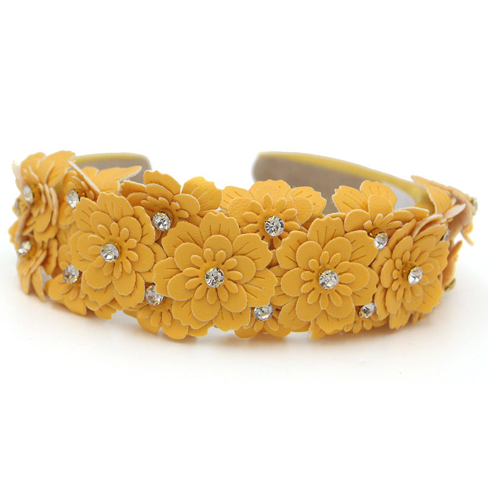 D' Daniela - Girls Camomile Headband - Dark Yellow