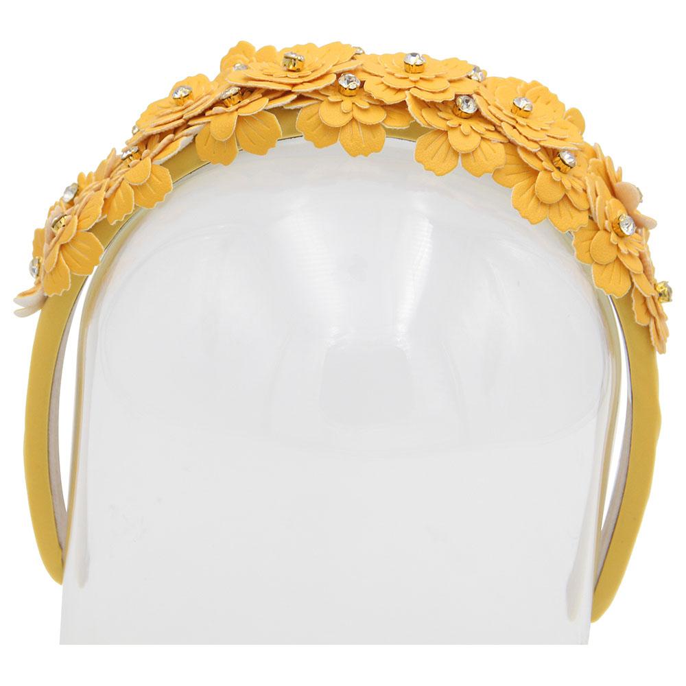 D' Daniela - Girls Camomile Headband - Dark Yellow