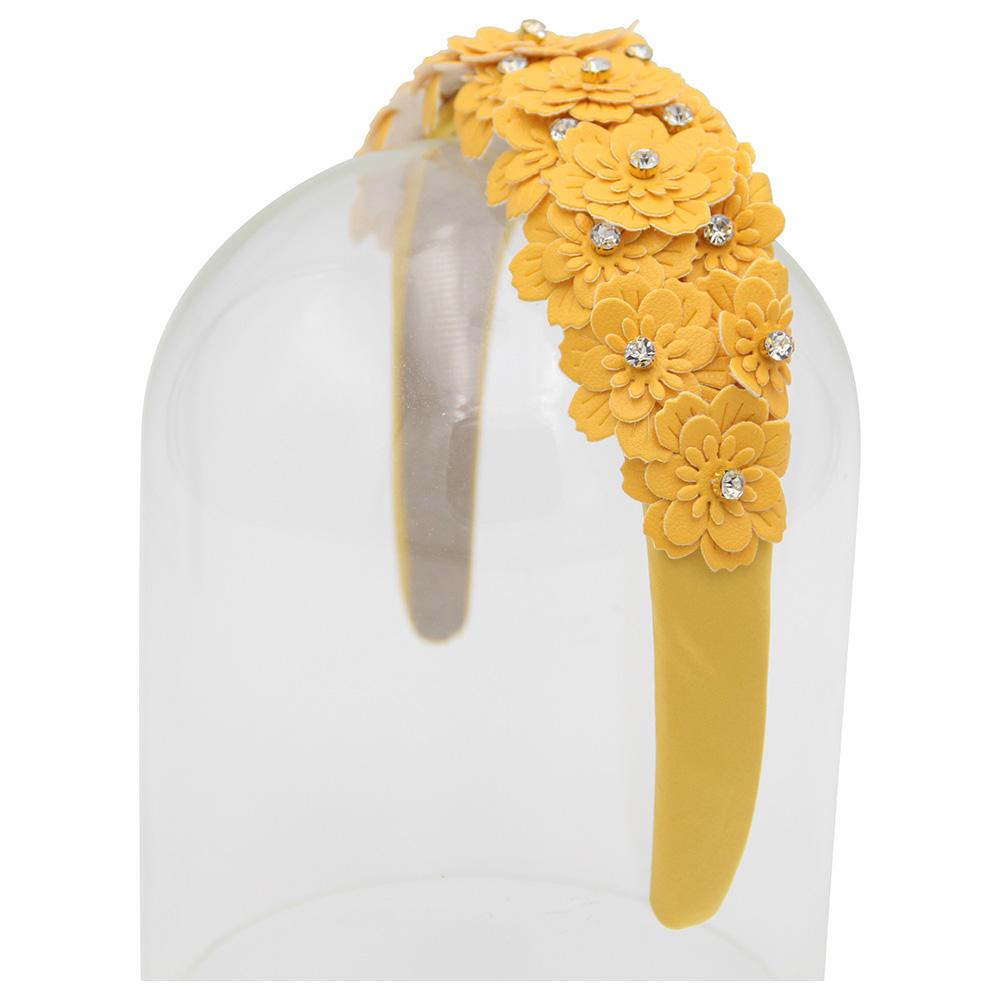 D' Daniela - Girls Camomile Headband - Dark Yellow