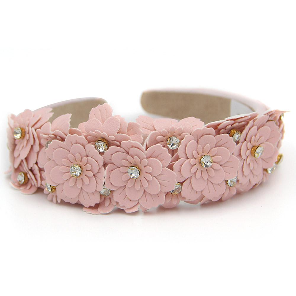 D' Daniela - Girls Camomile Headband - Baby Pink